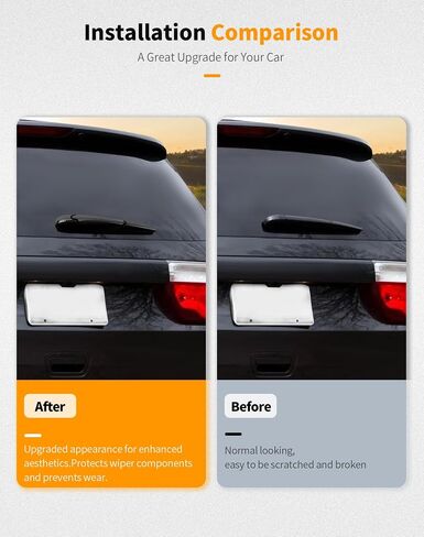 Hoolcar خلفي ملحقات ممسحة الزجاج الأمامي غطاء شفرة النافذة الخلفية تقليم متوفرة مع Dodge Durango 2011-2025 ، Chrome in Kuwait