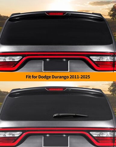 Hoolcar خلفي ملحقات ممسحة الزجاج الأمامي غطاء شفرة النافذة الخلفية تقليم متوفرة مع Dodge Durango 2011-2025 ، Chrome in Kuwait