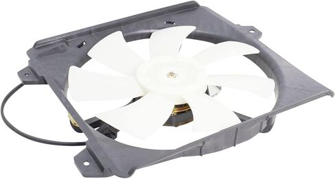 Right A/C Condenser Cooling Fan Assembly Passenger Side Compatible with 2001-2005 Toyota RAV4 TO3115127 in Saudi Arabia
