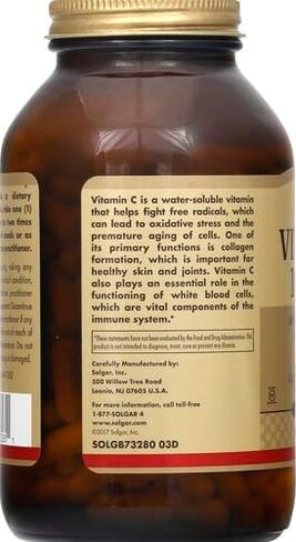 Solgar Vitamin C 1000 mg, 100 Vegetable Capsules - Antioxidant & Immune Support - Overall Health - Healthy Skin & Joints - Bioflavonoids Supplement - Non-GMO, Vegan, Gluten Free, Kosher - 100 Servings in Saudi Arabia