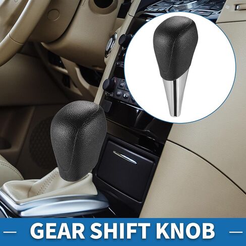 Automatic Gear Shifter Knob for Toyota Camry 2007-2014 Plastic Faux Leather Automotive Gearbox Stick Shifter Lever Knob Black in Saudi Arabia