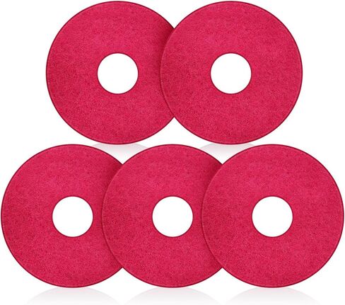 5 Pcs 12" Green Cleaning Orbiter Pads Floor Buffer Pads Commercial Floor Scrubber Pads Floor Maintenance Pads Hardwood Floor Polisher Cleaning and Stripping Pads for Orbiter Floor Machine in Kuwait