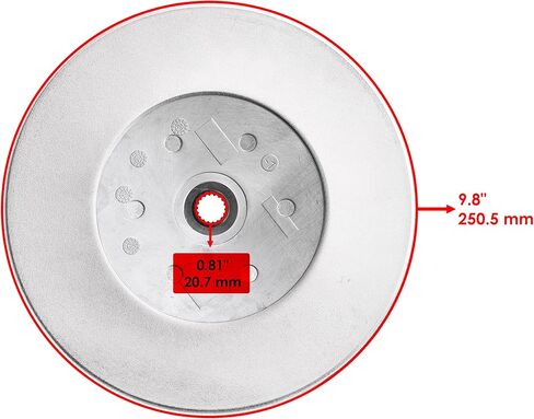 Caltric Secondary Drive Clutch Compatible with John Deere Gator TH 4X6 TS TX 2x4 AM138649 AM136809 in Saudi Arabia
