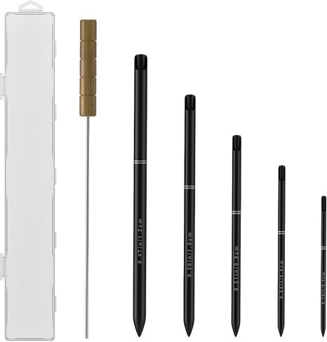 Rope Splicing Kit & Rope Fids Pusher, Rope Splicing Tool Kit for Splicing Double Braid Rope 0.16-0.47",Stainless Steel FID Rope Splicing Fids Kit for Double Braid Eye Splice in Kuwait