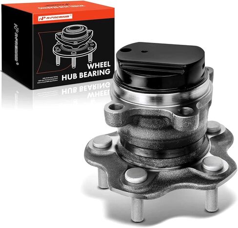 A-Premium الخلفي محمل وتجميع المحور مع 5 lug متوافق مع نيسان روغ 2014-2020 ، Rogue Sport 2017-2022 ، Qashqai 2017-2019 ، FWD فقط in Saudi Arabia