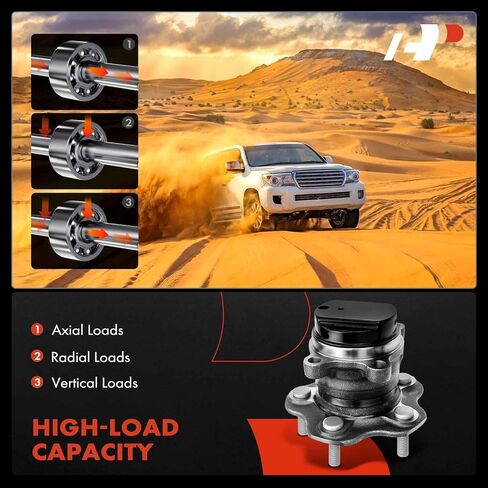 A-Premium الخلفي محمل وتجميع المحور مع 5 lug متوافق مع نيسان روغ 2014-2020 ، Rogue Sport 2017-2022 ، Qashqai 2017-2019 ، FWD فقط in Saudi Arabia