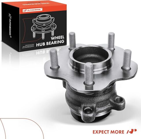 A-Premium الخلفي محمل وتجميع المحور مع 5 lug متوافق مع نيسان روغ 2014-2020 ، Rogue Sport 2017-2022 ، Qashqai 2017-2019 ، FWD فقط in Saudi Arabia