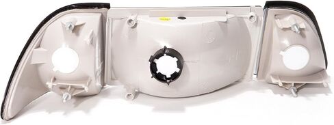 المصابيح الأمامية Perde Halogen 6pcs مجموعة مخزون الدخان مع العنبر متوافق مع Ford Mustang 1987-1993 تشمل السائق الأيسر وجانب الراكب الأيمن in Saudi Arabia