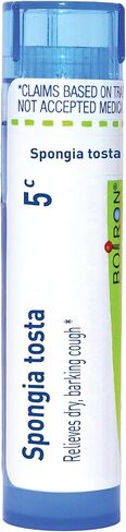Boiron Spongia Tosta 5C for Dry, Barking Cough - 80 Pellets in Saudi Arabia