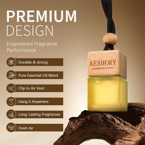 Car Air Freshener Hanging - 3-Pack, Car fresheners long lasting up to 60 Days, Car Air Freshener for Women and Men, Premium Car Aromatherapy Essential Oil Diffuser Gift Set（ Hotel Series） in Kuwait