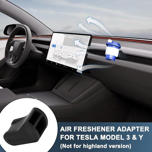 PSLER 2 PCS Air Tranted Adapter متوافق مع Tesla Model 3 / Y 2017 2018 2018 2020 2021 2022 2023 ، Clips Silicone Silicone Holder Model 3 و Y INTORIOR ASCESSORIES in Saudi Arabia