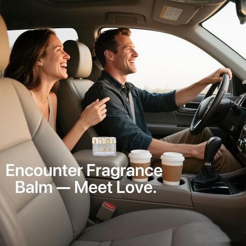 Premium Encounter Car Air Corper Balm - عطر طويل الأمد | الزوجين الفاخرين للعلاج العطري للمركبات | القضاء على الرائحة القوية | مناسبة للسيارة ، خزانة الأحذية ، خزانة الملابس ، الحمام ، المكتب in Kuwait