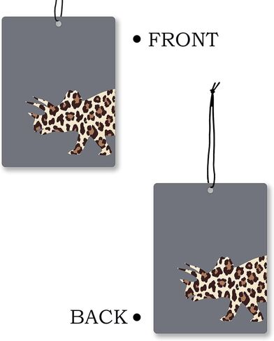 Leopard Dinosaur Car Air Freshener 4 Pcs, Retro Cheetah Print Dinosaur Hanging Scents Air Freshener for Boys Kids Gifts, Neutral Leopard Scented Car Accessories Decor for Boys Room Nursery in Kuwait