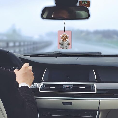 Leopard Dinosaur Car Air Freshener 4 Pcs, Retro Cheetah Print Dinosaur Hanging Scents Air Freshener for Boys Kids Gifts, Neutral Leopard Scented Car Accessories Decor for Boys Room Nursery in Kuwait