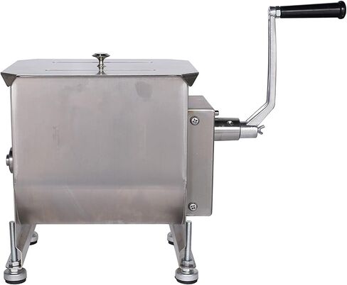 CMI Commercial Tilting Mixer Stainless Steel Manual Meat Mixers with Lid, 20Lb/10L Tilt Tank,(Mixing Maximum 15Lb for Meat),Sausage Mixer Machine Meat Processing Equipment in Saudi Arabia