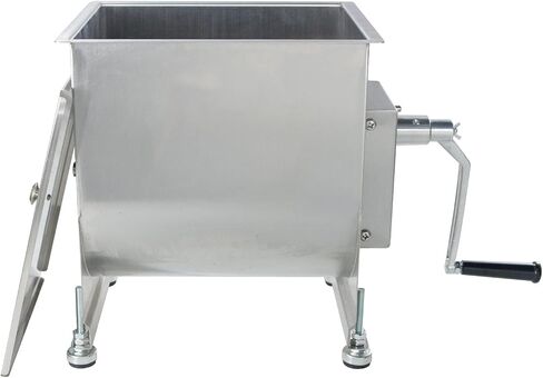 CMI Commercial Tilting Mixer Stainless Steel Manual Meat Mixers with Lid, 20Lb/10L Tilt Tank,(Mixing Maximum 15Lb for Meat),Sausage Mixer Machine Meat Processing Equipment in Saudi Arabia