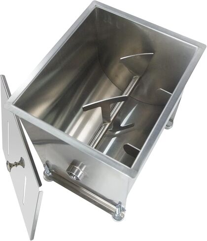 CMI Commercial Tilting Mixer Stainless Steel Manual Meat Mixers with Lid, 20Lb/10L Tilt Tank,(Mixing Maximum 15Lb for Meat),Sausage Mixer Machine Meat Processing Equipment in Saudi Arabia