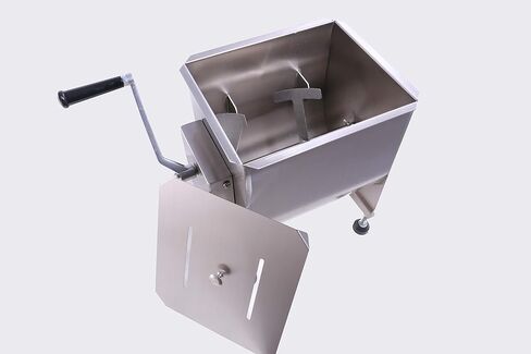 CMI Commercial Tilting Mixer Stainless Steel Manual Meat Mixers with Lid, 20Lb/10L Tilt Tank,(Mixing Maximum 15Lb for Meat),Sausage Mixer Machine Meat Processing Equipment in Saudi Arabia