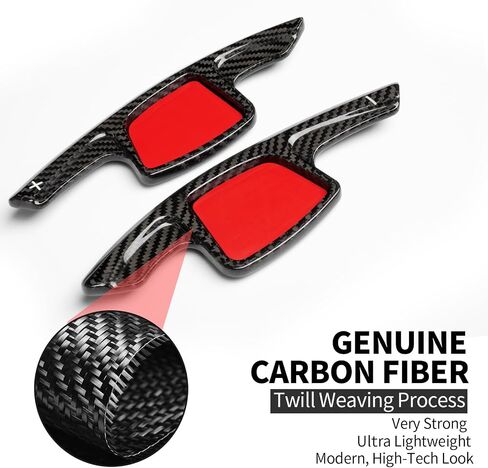 T-Carbon Teenering Shift Paddle تناسب Audi A7 A8 2025 ؛ تمديدات شيفتر مجداف الألياف الكربونية الحقيقية تناسب Audi A5 2017-Up A6 2019-Up E-Tron 2023 S8 S7 S6 S4 2021-2024 الملحقات الداخلية in Kuwait