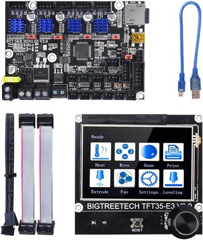 اللوحة الأم BIGTREETECH SKR Mini E3 V3.0، ترقية اللوحة الأم Ender-3/Ender-3 Pro/Ender-3 V2، لوحة تحكم صامتة BTT 32 بت مع محرك محرك متدرج TMC2209 UART in Saudi Arabia