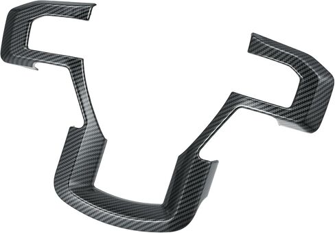 X AUTOHAUX 4 Pcs ABS Carbon Fiber Pattern Dashboard Steering Wheel Panel Trim Sticker Black for Ford F-150 2015 2016 2017 2018 2019 in Saudi Arabia