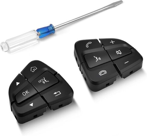 أزرار عجلة القيادة 12pcs تناسب 2016-2018 C250 C300 C350 2017-2019 GLC Class استبدال A0999050200 A0999050300 in Saudi Arabia