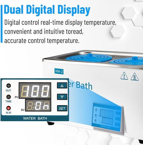 Lab Water Bath 3L Digital Thermostatic Stainless Steel Liner Electric Laboratory Heating Devices Timing Function in Saudi Arabia