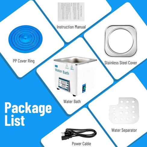 حمام مائي للمختبر 3L جهاز توقيت رقمي ترموستاتي من الفولاذ المقاوم للصدأ أجهزة تسخين المختبرات الكهربائية in Kuwait