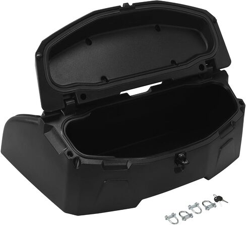 TCMT 96L ATV Rear Passenger Seat Rack Cargo Storage Helmet Trunk Box Luggage Black in Saudi Arabia