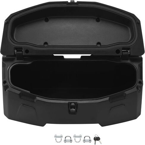 TCMT 96L ATV Rear Passenger Seat Rack Cargo Storage Helmet Trunk Box Luggage Black in Saudi Arabia