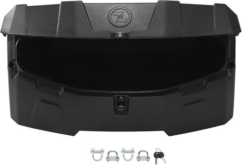 TCMT 96L ATV Rear Passenger Seat Rack Cargo Storage Helmet Trunk Box Luggage Black in Saudi Arabia