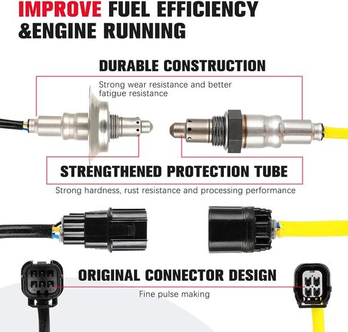 مستشعر O2 Oxygen Optremstream متوافق مع Honda Civic 2017 2018 2018 2020 36531-5K8-004 36532-5AA-A51 2PCS in Saudi Arabia
