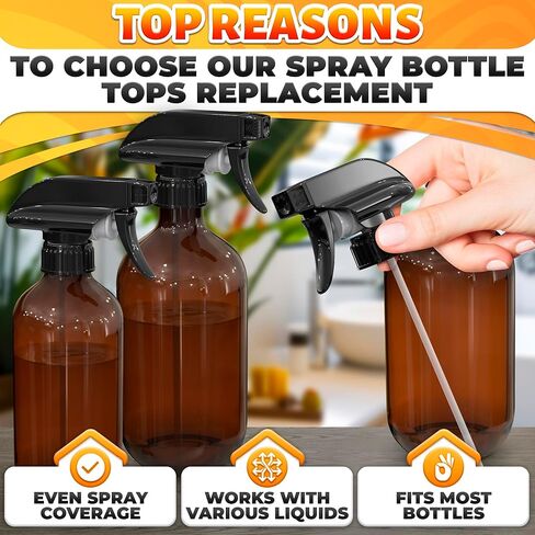 4 Pcs Spray Nozzle for Bottles - Spray Bottle Nozzle Replacement Spray Bottle Sprayer Nozzles Spray Bottle Tops Replacement Trigger Sprayer - Spray Bottle Replacement Sprayer Spray Tops for Bottles in Kuwait