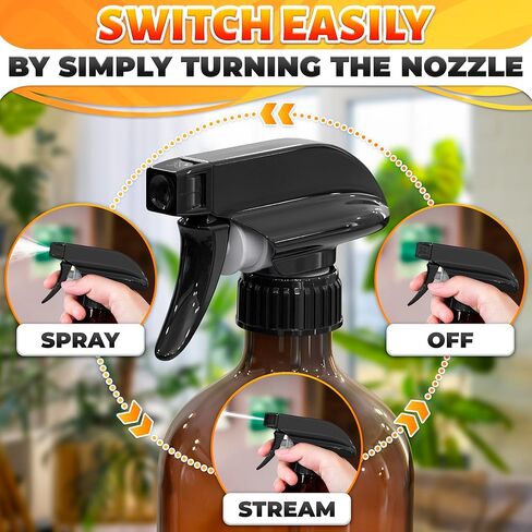 4 Pcs Spray Nozzle for Bottles - Spray Bottle Nozzle Replacement Spray Bottle Sprayer Nozzles Spray Bottle Tops Replacement Trigger Sprayer - Spray Bottle Replacement Sprayer Spray Tops for Bottles in Kuwait