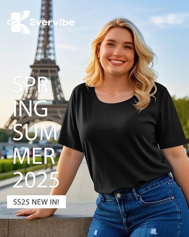 3 Pack Women's Plus Size Cotton Shirts, Scoop Neck Short Sleeve Casual Tops Summer Basic Tunic Tees in Saudi Arabia