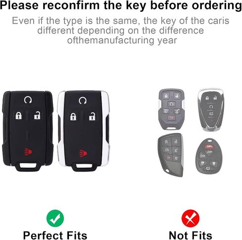 لعام 2025 2024 2023 تغطية تشيفي مفتاح fob ، حامي مفاتيح TPU الناعمة bling Key fob keychain for Colorado Exildado Silverado GMC Canyon Sierra 4 Button Button Smart ، Silver Clear in Saudi Arabia