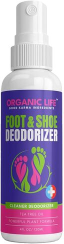 Organic Life Shoe Spray Deodorizer, Eliminator Spray for Foot and Shoe, Tea Tree & Witch Hazel Foot Spray and Shoe Freshener, Shoe Protector Spray, Odour Remover for Shoes in Saudi Arabia