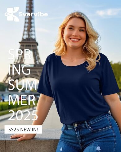 3 Pack Women's Plus Size Cotton Shirts, Scoop Neck Short Sleeve Casual Tops Summer Basic Tunic Tees in Kuwait