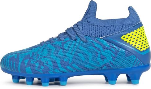 Boys Soccer Cleats Girls Youth High Top Futsal Soccer Shoes Outdoor Athletic Football Cleats Little Gig Kids in Kuwait