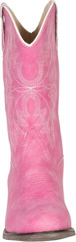 Kids Girls Pink Faux Leather Western Cowboy Boots 12 in Saudi Arabia
