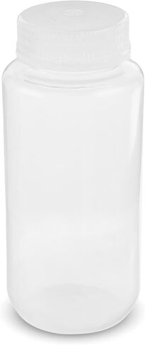 United Scientific® Unistore™ - Sample Containers with Lids - Laboratory Grade Polypropylene Wide Mouth Reagent Bottle - 16 Oz Bottles with Screw Caps (500ml), Plastic Bottles with Lids, Pack of 12 in Kuwait