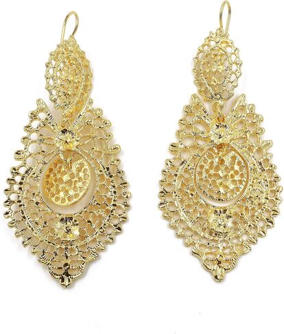 Traditional Portuguese Filigree Costume Queen Earrings #500349 in Saudi Arabia