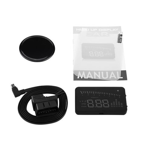 شاشة الرأس لأعلى ، X5 OBDII HUD 3 "رأس المنبه لأعلى عرض نظام تحذير سرعة الزجاج الأمامي in Saudi Arabia