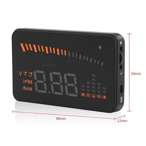 شاشة الرأس لأعلى ، X5 OBDII HUD 3 "رأس المنبه لأعلى عرض نظام تحذير سرعة الزجاج الأمامي in Saudi Arabia