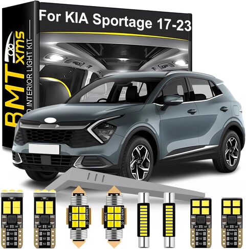 LED Interior Light Kit Replacement for KIA Sportage QL NQ5 2017 2018 2019 2020 2021 2022 2023, Super Bright 6000K White in Saudi Arabia