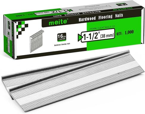 meite 16 Gauge Flooring Nails 2 Inch, 16GA L Cleat Nails Hardwood Flooring Nails for Flooring Nailer Gun (1,000 Counts) in Kuwait