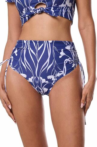 Coolibar UPF 50+ Women's Myrtle Reversible Ruche Adjustable Swim Bottoms - Sun Protective in Saudi Arabia
