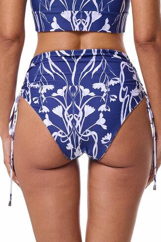 Coolibar UPF 50+ Women's Myrtle Reversible Ruche Adjustable Swim Bottoms - Sun Protective in Saudi Arabia