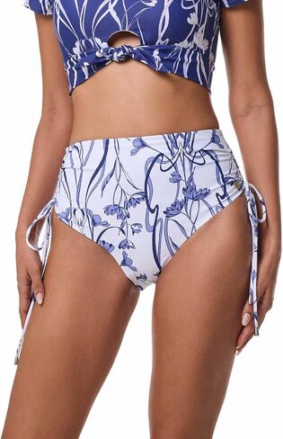 Coolibar UPF 50+ Women's Myrtle Reversible Ruche Adjustable Swim Bottoms - Sun Protective in Saudi Arabia