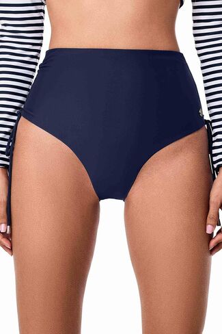 Coolibar UPF 50+ Women's Myrtle Reversible Ruche Adjustable Swim Bottoms - Sun Protective in Saudi Arabia
